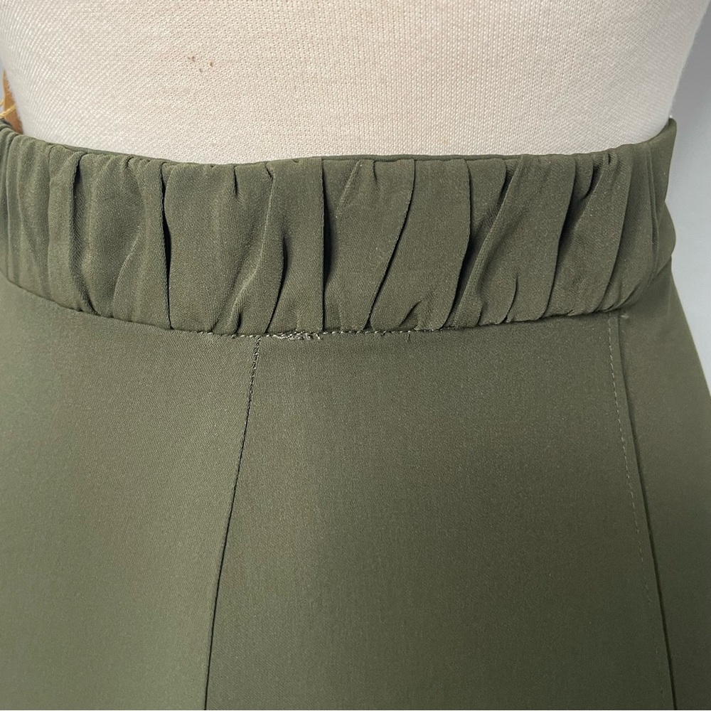 ZARA A-Line Midi Skirt – Olive Green (NWT) Size M - Picture 5 of 9